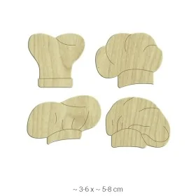 KD130 Dekoratif Aşçı Şapkası Ahşap Boyanabilir Obje